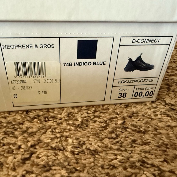 Dior D-Connect Indigo Blue Athletic Shoes - Picture 6 of 8